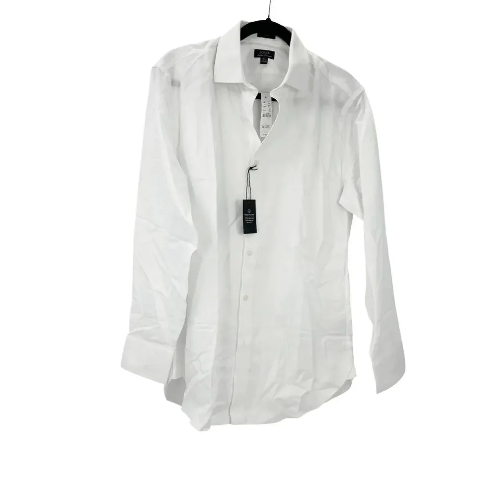 J. Crew Slim-fit Ludlow Premium Fine Cotton Dress Shirt Dobby Size 15.5/33 NWT